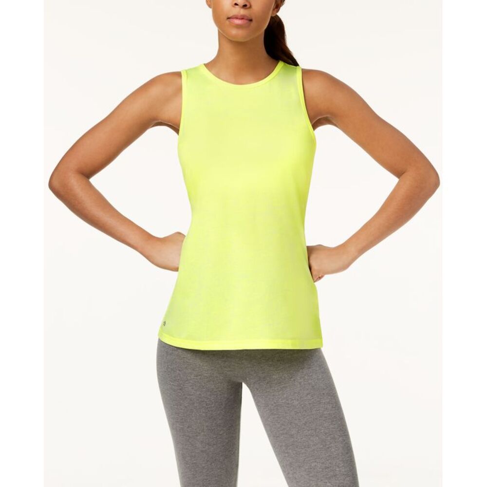 ID Ideology Womens Essentials Heathered Keyhole Back Tank Top